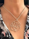 Pingente Flor vazada em Prata 925