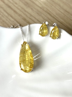 Conjunto Fusion Amarelo em prata 925 - Ferreira Prata