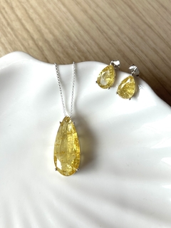 Conjunto Fusion Amarelo em prata 925 na internet