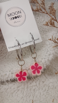 Argollas Flower fimo