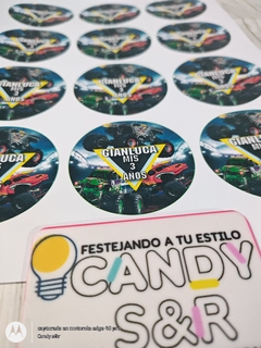 Plancha De Stickers A4 - Candy s&r