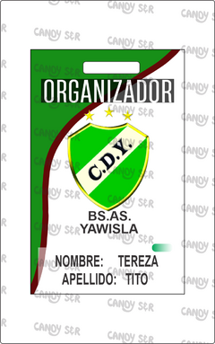 Credencial Perforada Vertical X und - Candy s&r