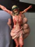 CRUCIFIXO REALISTA MADEIRA - PAREDE 50cm na internet