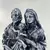 IMAGEM DE GESSO SAGRADA FAMÍLIA COR PRATA 22CM - loja online