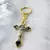 CHAVEIRO LUXO DOURADO CRUCIFIXO MEDALHA SÃO BENTO - Loja católica