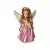 IMAGEM DE GESSO ANJO DA GUARDA ROSA E DOURADO 23CM