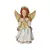 IMAGEM DE GESSO ANJO DA GUARDA BRANCO E DOURADO 23CM