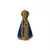 IMAGEM DE GESSO NOSSA SENHORA APARECIDA PÉROLA AZUL 10,5CM