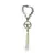 DEZENA PARA CARRO CRISTAL DIVINO ESPÍRITO SANTO DOURADO MOD2 10MM