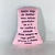 ALMOFADA PEQUENA COM ORAÇÃO ANJO DA GUARDA ROSA (1 UNIDADE) - comprar online