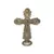 CRUCIFIXO DE MESA METAL OURO VELHO 10CM