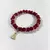 PULSEIRA CRISTAL VERMELHA NOSSA SENHORA APARECIDA - Loja católica