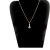 CORRENTE DOURADA NOSSA SENHORA APARECIDA CORPO PINTADO LISO MINI STRASS AZUL (1 UNIDADE)