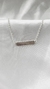 PULSEIRA INFANTIL PLACA PARA NOME PRATA 925