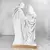 IMAGEM DE GESSO SAGRADA FAMÍLIA BRANCA E DOURADA 41CM na internet
