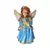 IMAGEM DE GESSO ANJO DA GUARDA AZUL E DOURADO 23CM