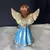 IMAGEM DE GESSO ANJO DA GUARDA AZUL E DOURADO 23CM - Loja católica