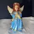 IMAGEM DE GESSO ANJO DA GUARDA AZUL E DOURADO 23CM - loja online