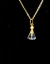 CORRENTE DOURADA NOSSA SENHORA APARECIDA CORPO PINTADO LISO MINI STRASS AZUL (1 UNIDADE) - comprar online