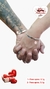 Pulseira placa casal prata 925 - comprar online
