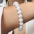 Pulseira pérola sintética 10 mm fecho em prata 925