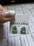Brinco gota craveja pedra zircônia verde prata 925