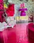 Decoración Shimmer wall pink