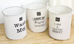 Cesto para la ropa "Wash me" - comprar online