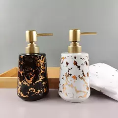 Dispenser de cerámica con dorado - comprar online