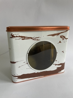 Lata rectangular con visor - comprar online