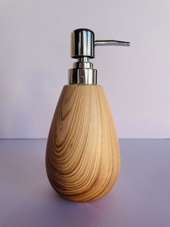 Dispenser de cerámica símil madera - comprar online