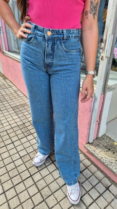 Calça Wide Leg Jeans Médio na internet