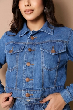 Jaqueta Jeans Médio Curta - Huzzi Jeans