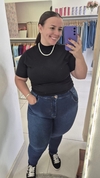 Calça Skinny Jeans Escuro Plus Size - comprar online
