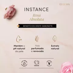 Sabonete Vegetal em Barra Instance Rosa Absoluta 80g (4 unidades) na internet