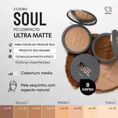 Pó Compacto Soul Ultra Matte Cor 50 10g - comprar online