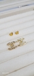 Brinco Chanel cravejado - Folheado Banhado a Ouro 18k