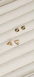 Brinco com Zircônias coloridas - Folheado Banhado a Ouro 18k - comprar online