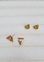 Brinco com Zircônias coloridas - Folheado Banhado a Ouro 18k na internet