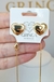 Conjunto coração - Folheada A Ouro 18k - comprar online
