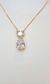 Conjunto coração com Pedra Zircônia - Folheada A Ouro 18k - comprar online
