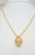 Corrente Coração, Pingente Pantera - Folheado A Ouro 18k - comprar online