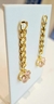 Brinco Corrente com pedra de zircônia - Folheada A Ouro 18k - comprar online