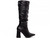 Bota Cano Alto Franzida Preta Salto 9 - BO039