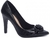Sapato Scarpin Croco Preto Salto 10 - SS099