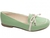 Sapato Mocassim Verde e Off White - MO026