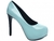 Sapato Meia Pata Verniz Azul Salto 13 - MP021