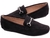 Sapato Mocassim Camurça Preto - MO015 - Bella Calçados e Bolsas 