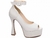 Sapato Meia Pata Off White Salto 13 - MP014