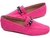 Sapato Mocassim Camurça Pink - MO033 - Bella Calçados e Bolsas 